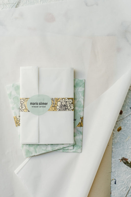 Set of five postcards "Whispers of Blossoms"