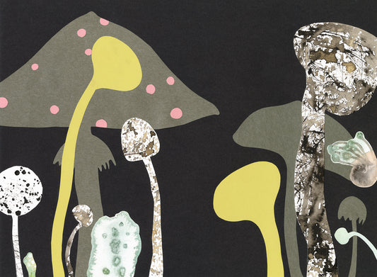 Giclée print "Imagine All the Mushrooms"