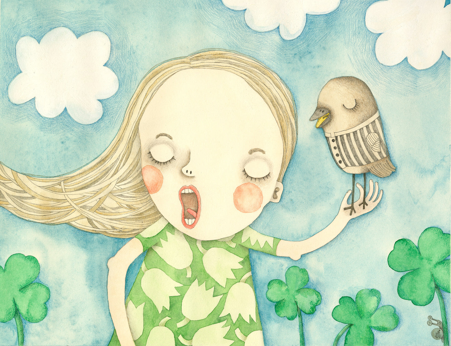 Giclée print “Let's Sing Together”