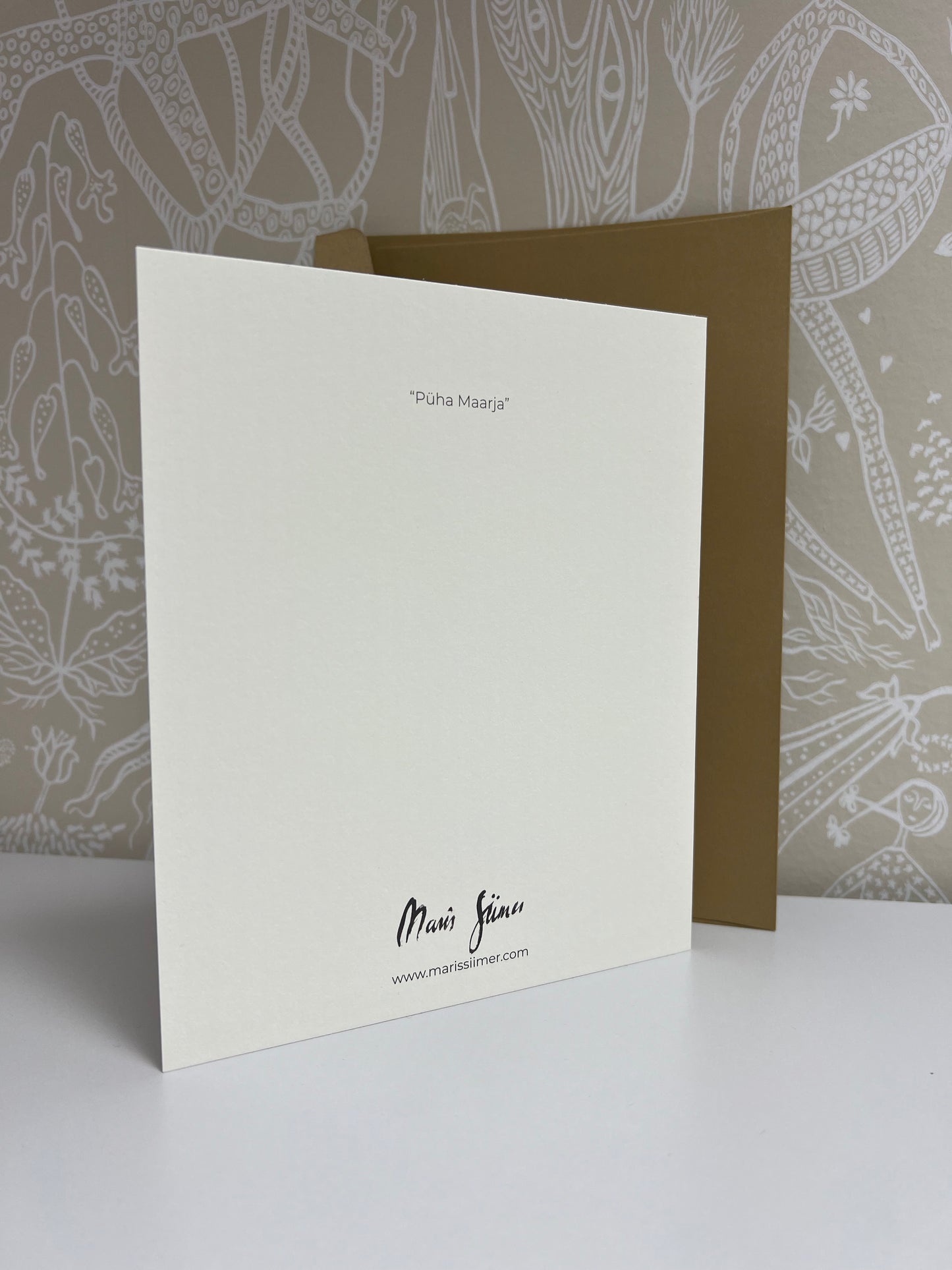 Set of two folded cards "Holy Mary"