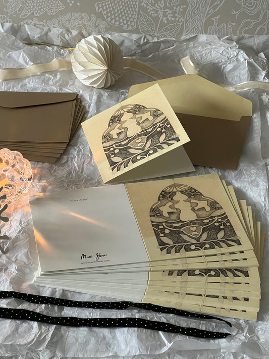 Set of ten folded cards "Holy Mary"