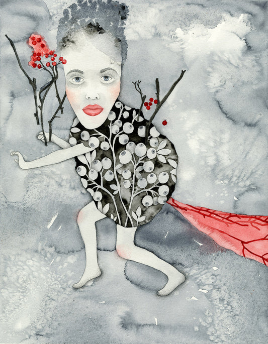 Giclée print "Fox Spirit I. By day and night I am"